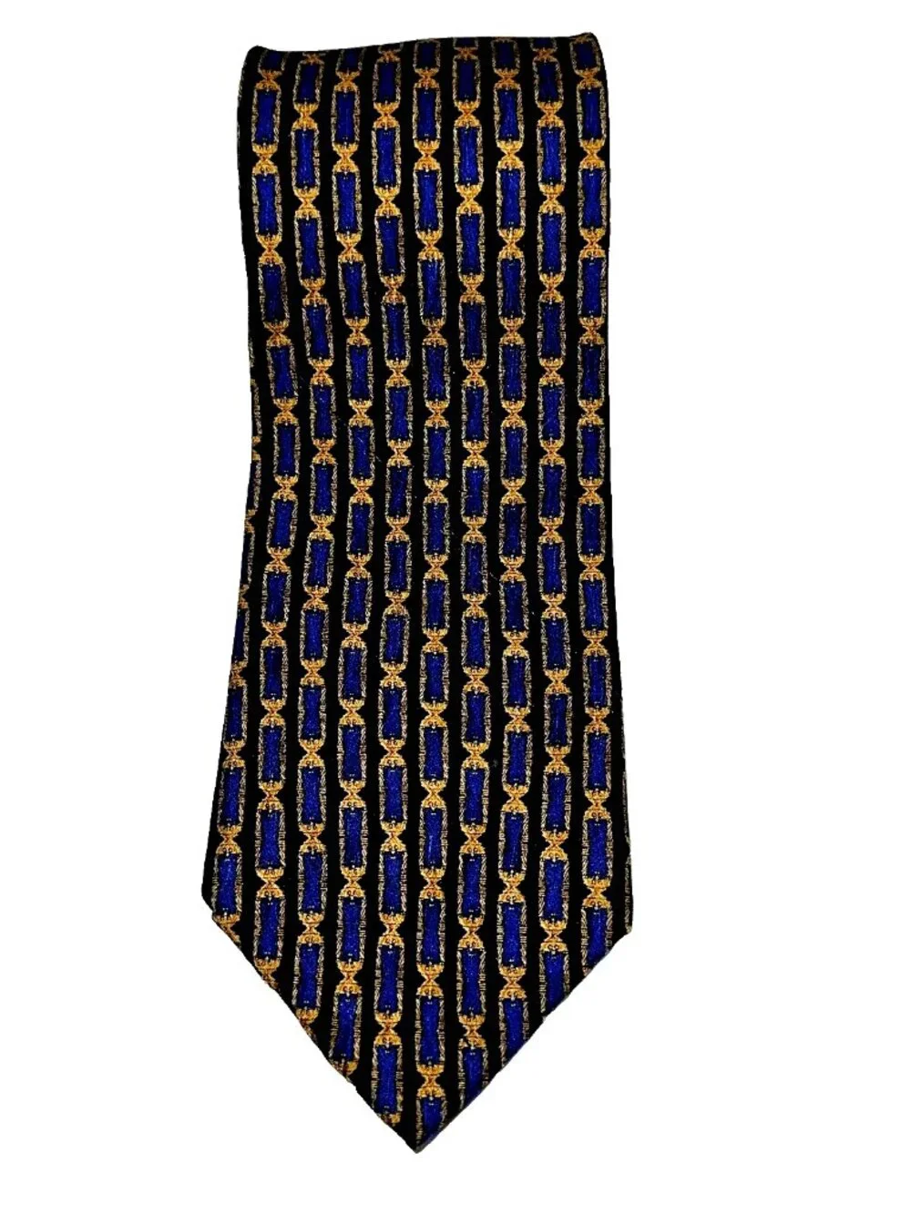 Vintage 90s Silk Tie WINE Cocktail Collectors Stonehenge Geo Quiet Luxury USA